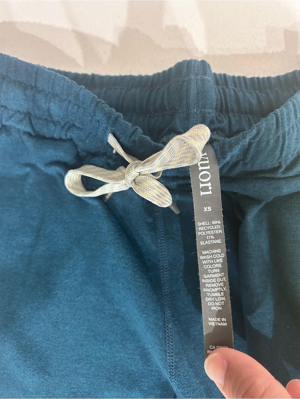 Vuori Teal Drawstring Track Joggers